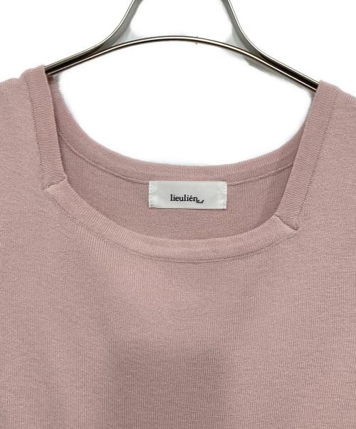 lieulien lul（リュリアン エルユーエル）lieulien lul (リュリアン エルユーエル) フレア袖 バイカラーニット ピンク サイズ:Mの古着・服飾アイテム