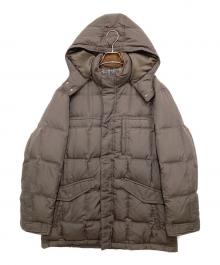 PisaAlto（ピサアルト）の古着「襟コーデュロイフード付ダウンコート」｜ブラウン