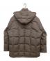 PisaAlto (ピサアルト) 襟コーデュロイフード付ダウンコート ブラウン サイズ:XL：3000円