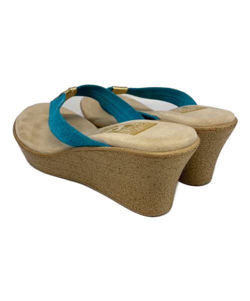 ISLAND SLIPPER（アイランドスリッパ）ISLAND SLIPPER (アイランドスリッパ) トングウェッジソールサンダル ベージュ サイズ:6の古着・服飾アイテム
