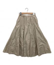 23区（ニジュウサンク）の古着「ナイロンコットンタフタ フレア スカート」｜ベージュ