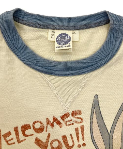 TOYS MCCOY（トイズマッコイ）TOYS McCOY (トイズマッコイ) リンガーTシャツ ホワイト サイズ:Sの古着・服飾アイテム