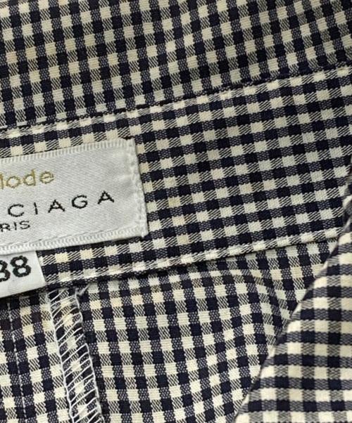 LA MODE  BALENCIAGA（ラモード バレンシアガ）LA MODE  BALENCIAGA (ラモード バレンシアガ) 半袖ワンピース ブラック サイズ:SIZE38の古着・服飾アイテム