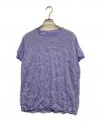 me ISSEY MIYAKEミーイッセイ ミヤケ）の古着「MERINGUE T-SHIRT」｜パープル