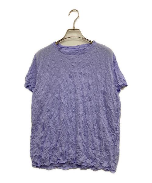 me ISSEY MIYAKE（ミーイッセイ ミヤケ）me ISSEY MIYAKE (ミーイッセイ ミヤケ) MERINGUE T-SHIRT パープル サイズ:FREEの古着・服飾アイテム