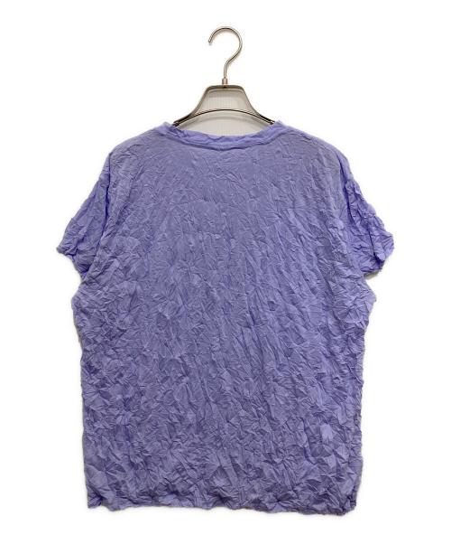 me ISSEY MIYAKE（ミーイッセイ ミヤケ）me ISSEY MIYAKE (ミーイッセイ ミヤケ) MERINGUE T-SHIRT パープル サイズ:FREEの古着・服飾アイテム