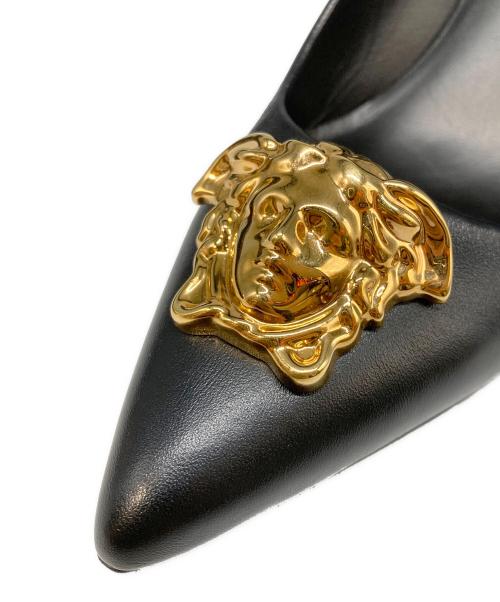 VERSACE（ヴェルサーチェ）VERSACE (ヴェルサーチェ) ハイヒールパンプス ブラック サイズ:38の古着・服飾アイテム