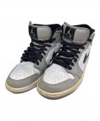 NIKEナイキ）の古着「Air Jordan 1 Mid/ミッドカットスニーカー」｜グレー