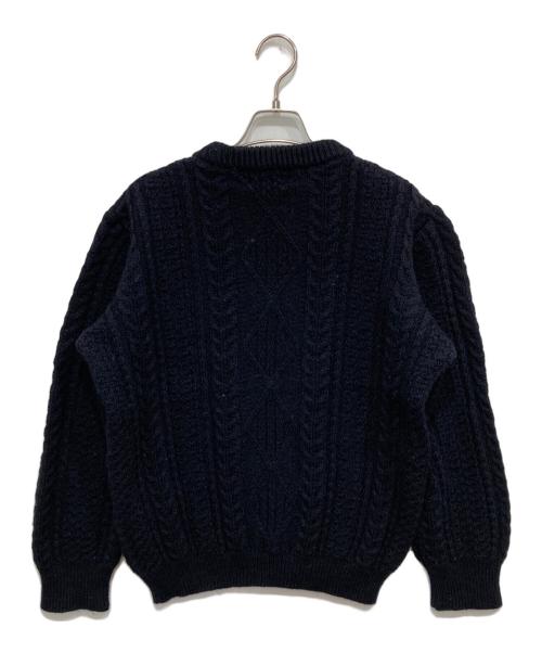 Kerry Woollen Mills（ケリーウールンミルズ）Kerry Woollen Mills (ケリーウールンミルズ) FREAK'S STORE (フリークストア) 別注ケーブルニット ネイビー サイズ:Mの古着・服飾アイテム