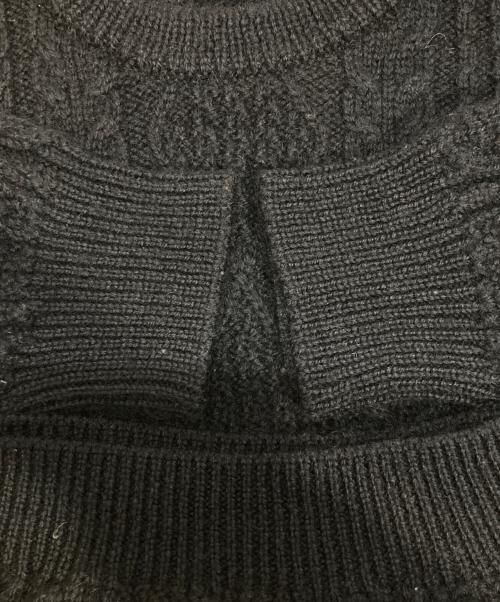 Kerry Woollen Mills（ケリーウールンミルズ）Kerry Woollen Mills (ケリーウールンミルズ) FREAK'S STORE (フリークストア) 別注ケーブルニット ネイビー サイズ:Mの古着・服飾アイテム