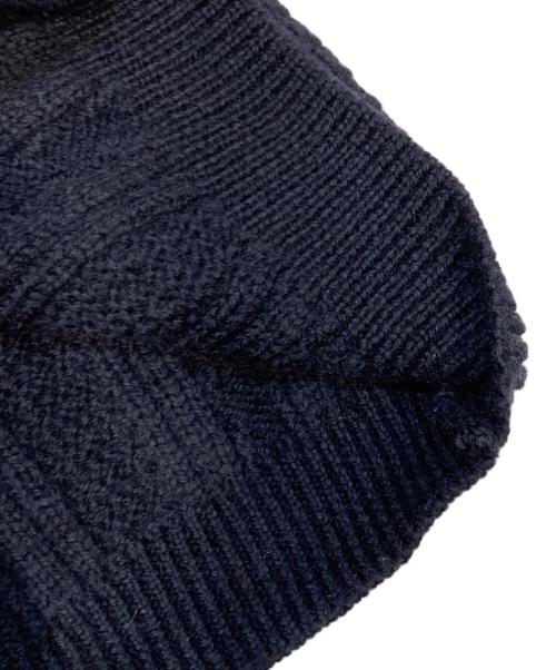 Kerry Woollen Mills（ケリーウールンミルズ）Kerry Woollen Mills (ケリーウールンミルズ) FREAK'S STORE (フリークストア) 別注ケーブルニット ネイビー サイズ:Mの古着・服飾アイテム