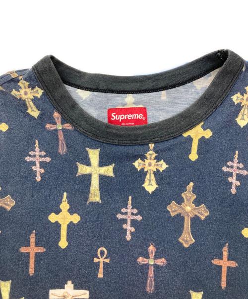 SUPREME（シュプリーム）Supreme (シュプリーム) Crosses Tee ネイビー サイズ:Mの古着・服飾アイテム