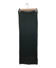 Whim Gazette（ウィムガゼット）の古着「ZIPリブスカート」｜グレー