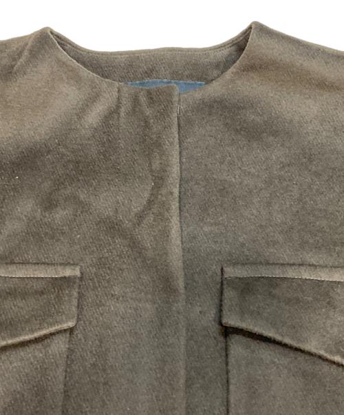 JOURNAL STANDARD（ジャーナルスタンダード）JOURNAL STANDARD (ジャーナルスタンダード) クルーネックミドルショートコート オリーブ サイズ:Sの古着・服飾アイテム