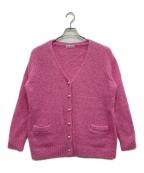 MADISON BLUEマディソンブルー）の古着「LOOSE BIG V CD MOHAIR」｜ピンク