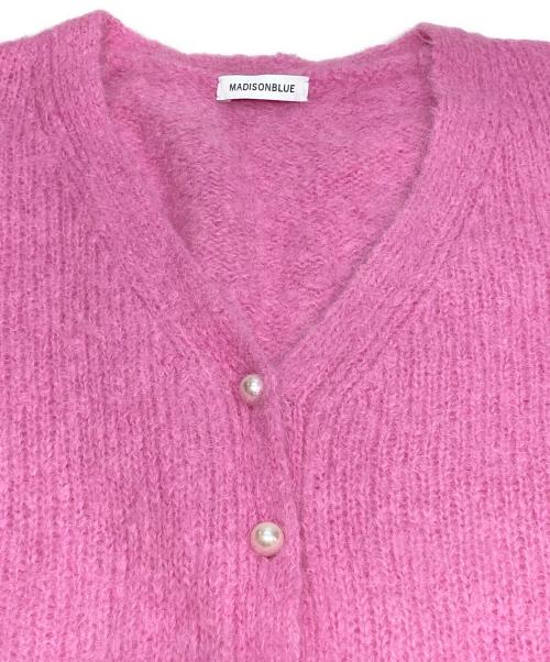 MADISON BLUE（マディソンブルー）MADISON BLUE (マディソンブルー) LOOSE BIG V CD MOHAIR ピンク サイズ:XSの古着・服飾アイテム