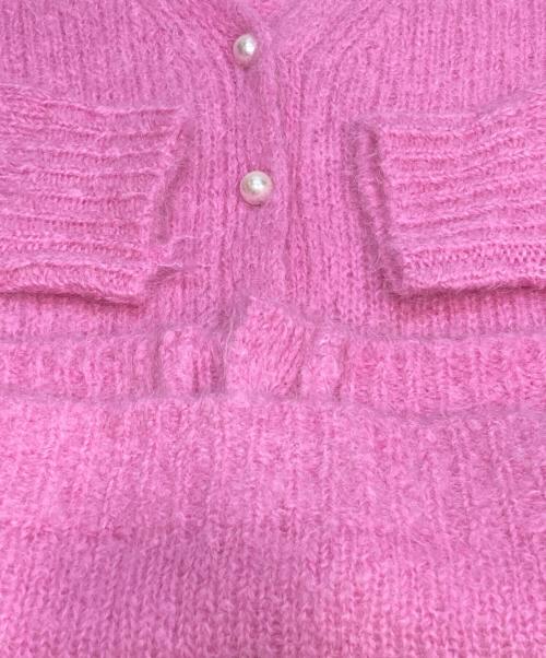 MADISON BLUE（マディソンブルー）MADISON BLUE (マディソンブルー) LOOSE BIG V CD MOHAIR ピンク サイズ:XSの古着・服飾アイテム