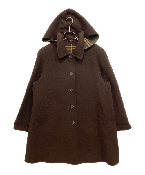 Burberry's（バーバリー）Burberry's (バーバリーズ) フーデッドコート ブラウン サイズ:7(S相当)の古着・服飾アイテム