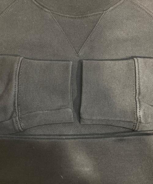 maison kitsune（メゾンキツネ）MAISON KITSUNE (メゾンキツネ) フォックス パッチ クラシック スウェットシャツ ブラック サイズ:Sの古着・服飾アイテム