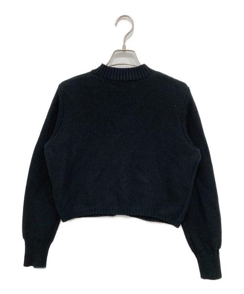 L'AUBE BLANC（ローブ ブラン）L'AUBE BLANC (ローブ ブラン) Basket Knit Cardigan ブラック サイズ:Freeの古着・服飾アイテム
