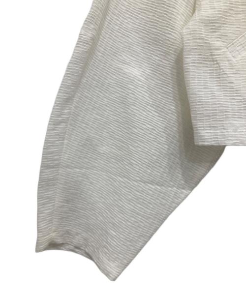 roughlow（ラフロー）roughlow (ラフロー) sheer jaguard blouson ホワイト サイズ:Fの古着・服飾アイテム