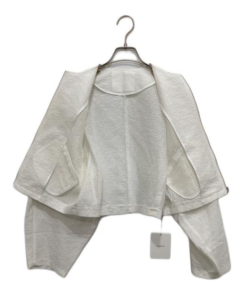 roughlow（ラフロー）roughlow (ラフロー) sheer jaguard blouson ホワイト サイズ:Fの古着・服飾アイテム