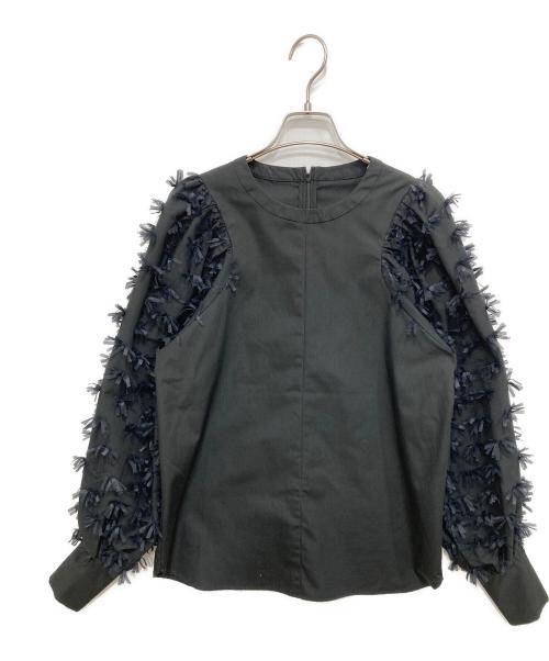 OHGA（オオガ）OHGA (オオガ) RUBAN ルバン パフスリーブ ブラウス ブラック サイズ:Freeの古着・服飾アイテム