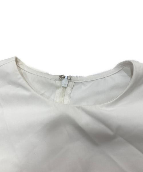 roughlow（ラフロー）roughlow (ラフロー) embroidery scallop blouse ホワイト サイズ:FREEの古着・服飾アイテム