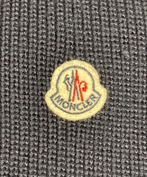 MONCLER（モンクレール）MONCLER (モンクレール) MAGLIONE TRICOT CARDIGAN ネイビー×ブラック サイズ:Sの古着・服飾アイテム