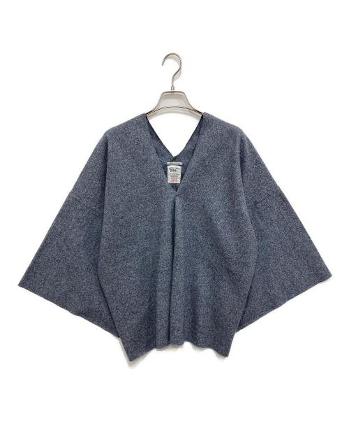 SOU・SOU（ソウソウ）SOU・SOU (ソウソウ) 小袖貫頭衣 ウールカットソー ネイビー サイズ:Freeの古着・服飾アイテム