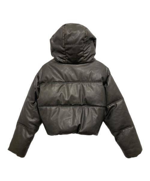 ZARA（ザラ）ZARA (ザラ) USED加工フェイクレザー中綿ジャケット グレー サイズ:Mの古着・服飾アイテム