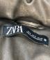 中古・古着 ZARA (ザラ) USED加工フェイクレザー中綿ジャケット グレー サイズ:M：5000円