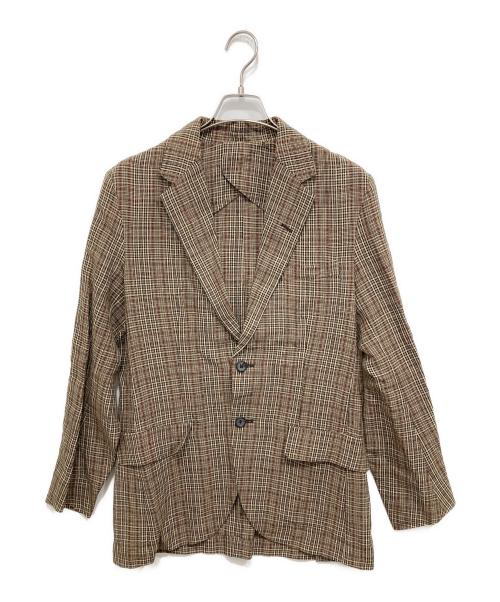 TOMORROW LAND（トゥモローランド）TOMORROW LAND (トゥモローランド) セットアップリネンスーツ ブラウン サイズ:46の古着・服飾アイテム