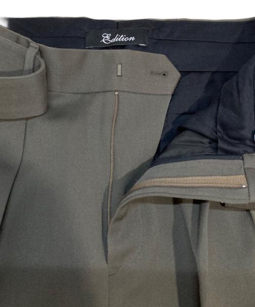 edition（エディション）Edition (エディション) スラックス カーキ サイズ:Mの古着・服飾アイテム