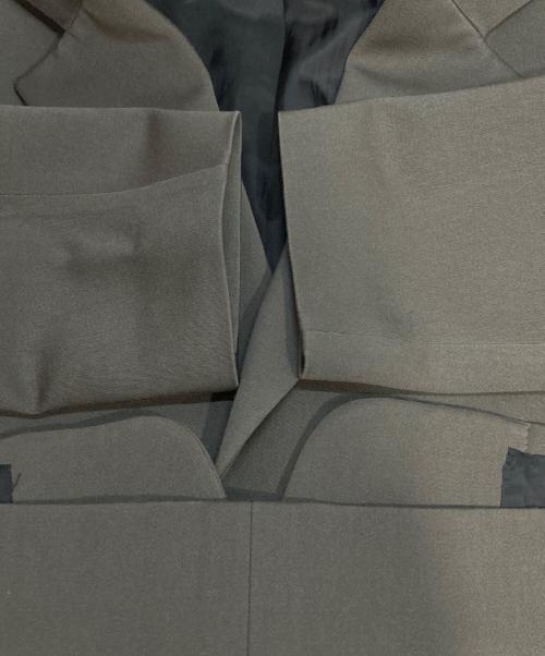 edition（エディション）Edition (エディション) ヴィンテージサテン 2Bテーラードジャケット カーキ サイズ:Mの古着・服飾アイテム