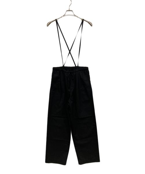 edition（エディション）Edition (エディション) SUMMER WOOL サスペンダーパンツ ブラック サイズ:Mの古着・服飾アイテム