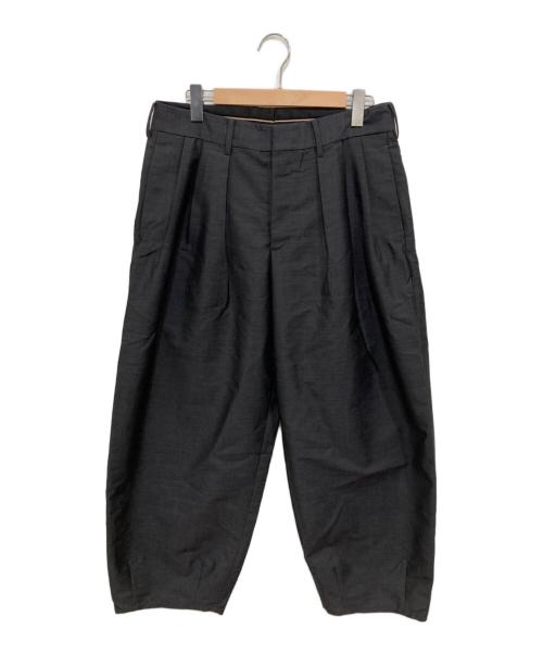 TOMORROW LAND（トゥモローランド）TOMORROW LAND (トゥモローランド) モヘヤウールトロピカル 3プリーツデザインパンツ グレー サイズ:Mの古着・服飾アイテム