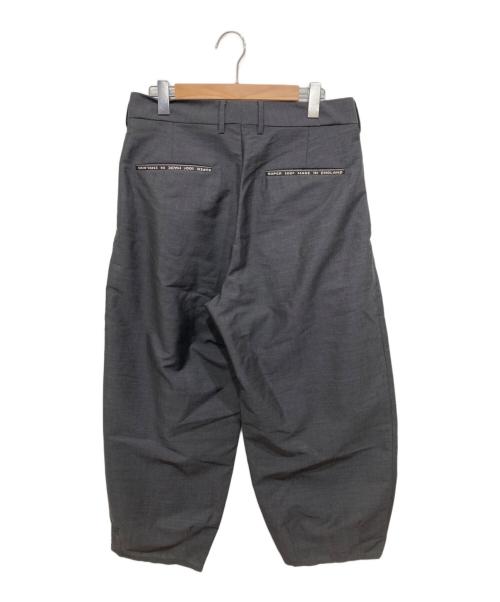 TOMORROW LAND（トゥモローランド）TOMORROW LAND (トゥモローランド) モヘヤウールトロピカル 3プリーツデザインパンツ グレー サイズ:Mの古着・服飾アイテム