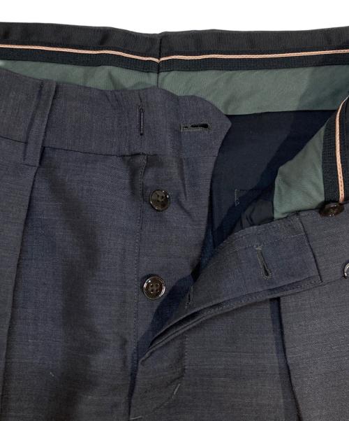 TOMORROW LAND（トゥモローランド）TOMORROW LAND (トゥモローランド) モヘヤウールトロピカル 3プリーツデザインパンツ グレー サイズ:Mの古着・服飾アイテム