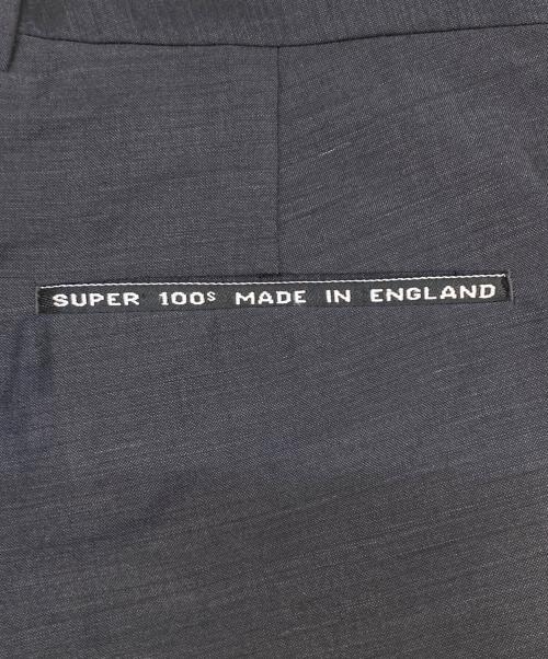 TOMORROW LAND（トゥモローランド）TOMORROW LAND (トゥモローランド) モヘヤウールトロピカル 3プリーツデザインパンツ グレー サイズ:Mの古着・服飾アイテム