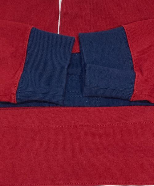 POLO RALPH LAUREN（ポロ・ラルフローレン）POLO RALPH LAUREN (ポロ・ラルフローレン) ラガーシャツ レッド×ネイビー サイズ:Mの古着・服飾アイテム