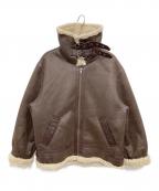 UNGRIDアングリッド）の古着「フェイクムートンボアブルゾン」｜ブラウン
