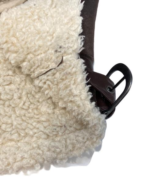 UNGRID（アングリッド）UNGRID (アングリッド) フェイクムートンボアブルゾン ブラウン サイズ:Mの古着・服飾アイテム