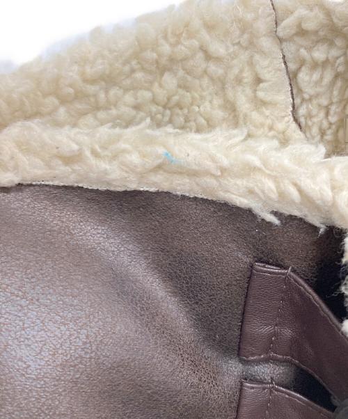 UNGRID（アングリッド）UNGRID (アングリッド) フェイクムートンボアブルゾン ブラウン サイズ:Mの古着・服飾アイテム