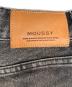 中古・古着 moussy (マウジー) MVS BLACK FLARE デニムパンツ ブラック サイズ:26：6000円