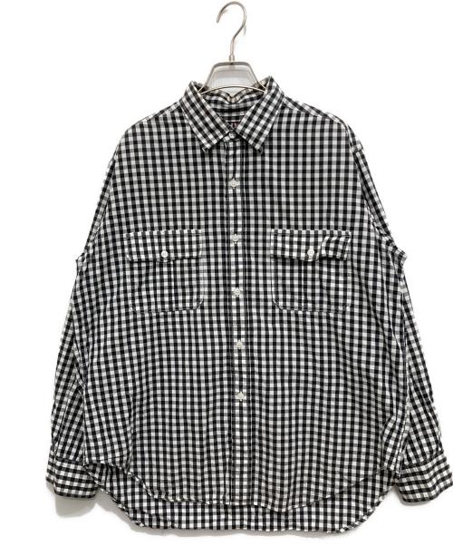 WORKERS（ワーカーズ）WORKERS (ワーカーズ) ギンガムチェックシャツ グレー サイズ:Mの古着・服飾アイテム