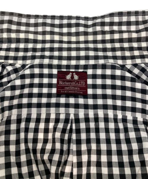 WORKERS（ワーカーズ）WORKERS (ワーカーズ) ギンガムチェックシャツ グレー サイズ:Mの古着・服飾アイテム
