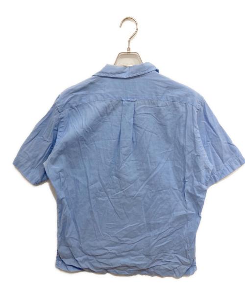 POLO RALPH LAUREN（ポロ・ラルフローレン）POLO RALPH LAUREN (ポロ・ラルフローレン) リネン混オープンカラーシャツ スカイブルー サイズ:Mの古着・服飾アイテム