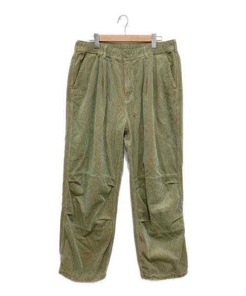 HUF（ハフ）HUF (ハフ) TWO CORD MIL TROUSER グリーン サイズ:XLの古着・服飾アイテム