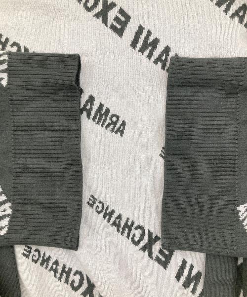 ARMANI EXCHANGE（アルマーニ エクスチェンジ）ARMANI EXCHANGE (アルマーニ エクスチェンジ) ロゴカーディガン ブラック サイズ:Mの古着・服飾アイテム